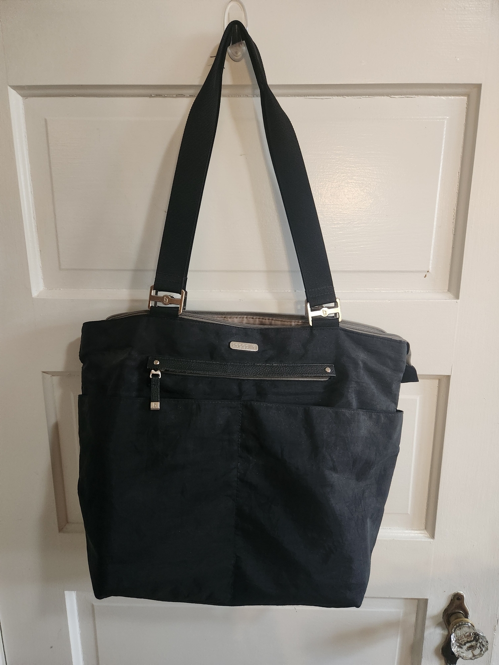 Black Tote Bag by Baggallini - Everyday Shoulder Bag